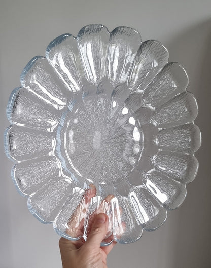 Large Vintage Holmegaard Shallow Glass Bowl/Serving Plate