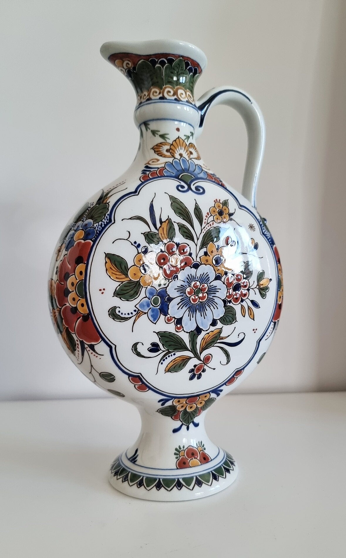 Vintage De Porceleyne Fles Royal Delft Vase Jug