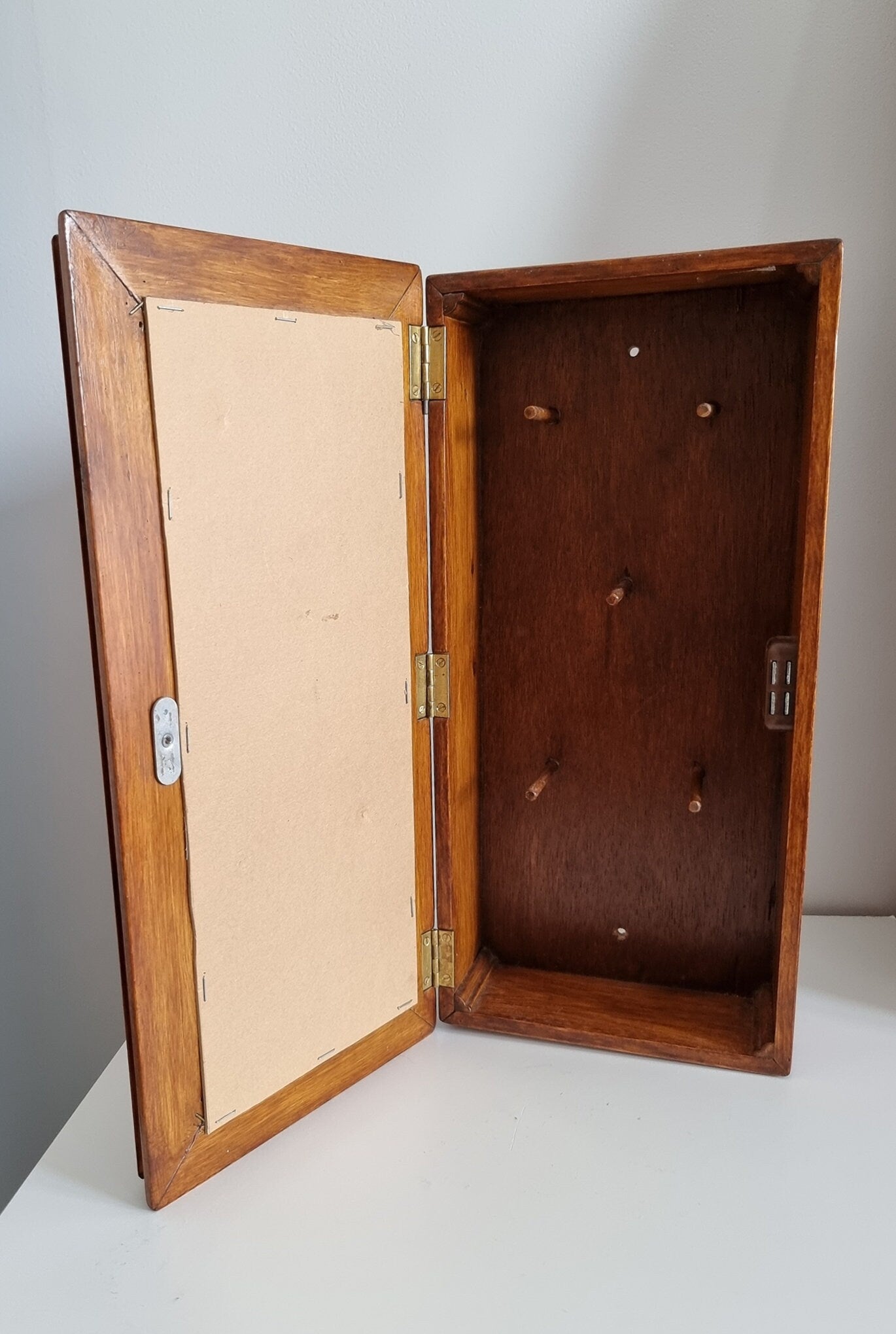 Vintage Wooden Spool/Thread Holder Sewing Box