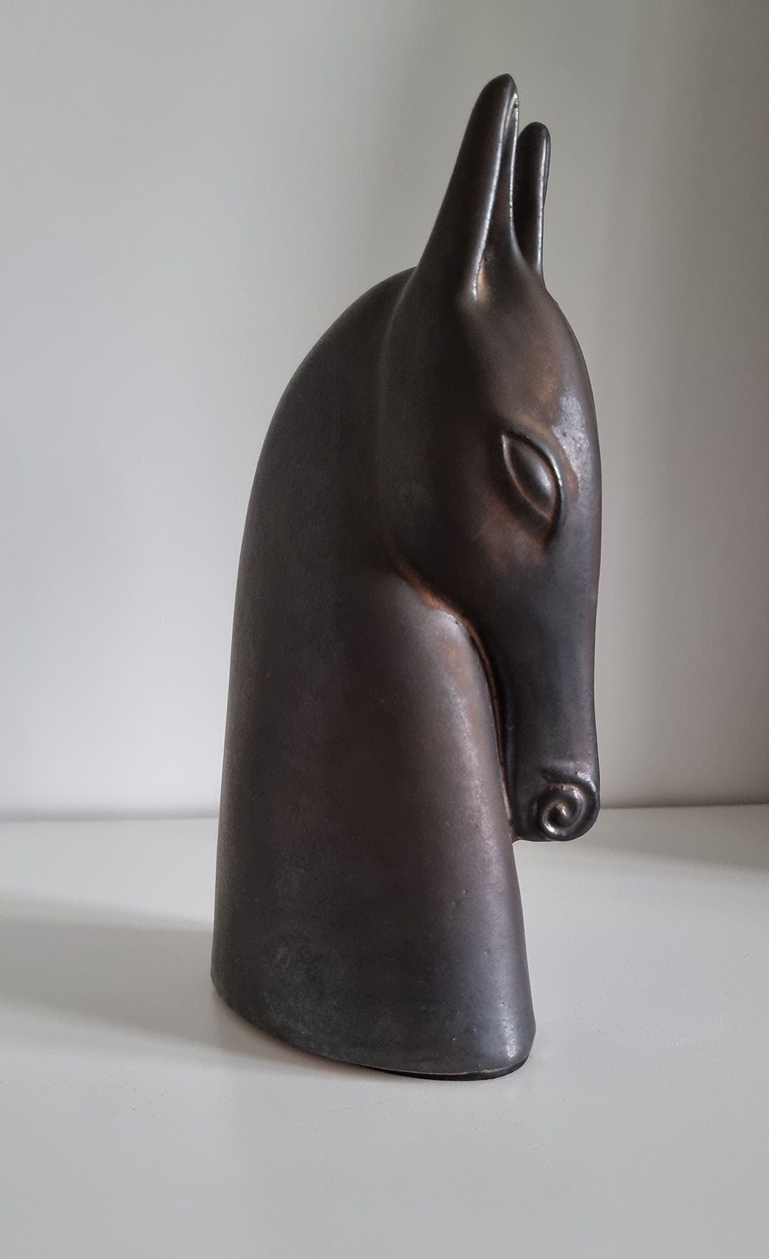 90's Vintage Ikea 'BRODD' Horse Head Sculpture Designed By ANETTE EDMARK