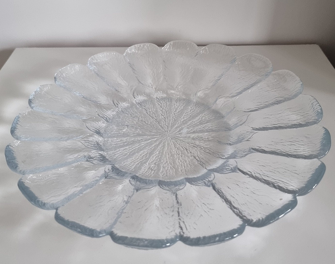 Large Vintage Holmegaard Shallow Glass Bowl/Serving Plate