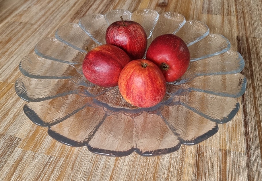 Large Vintage Holmegaard Shallow Glass Bowl/Serving Plate