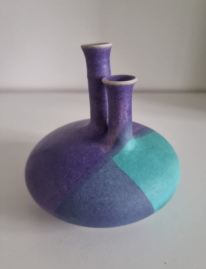 Retro Double Chimney Pottery Small Vase