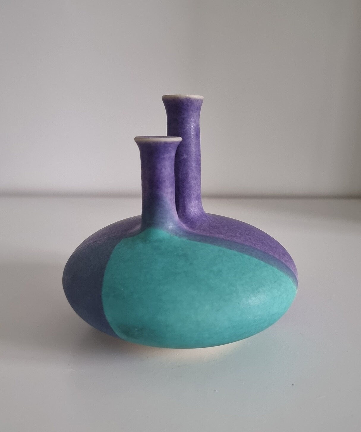 Retro Double Chimney Pottery Small Vase