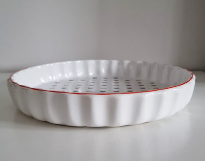 Retro Vintage Heart Design Baking Dish