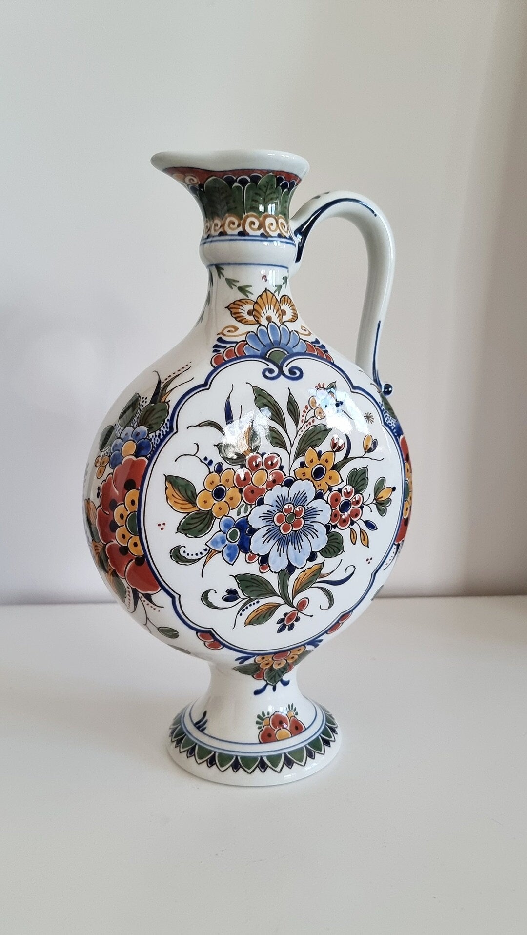 Vintage De Porceleyne Fles Royal Delft Vase Jug