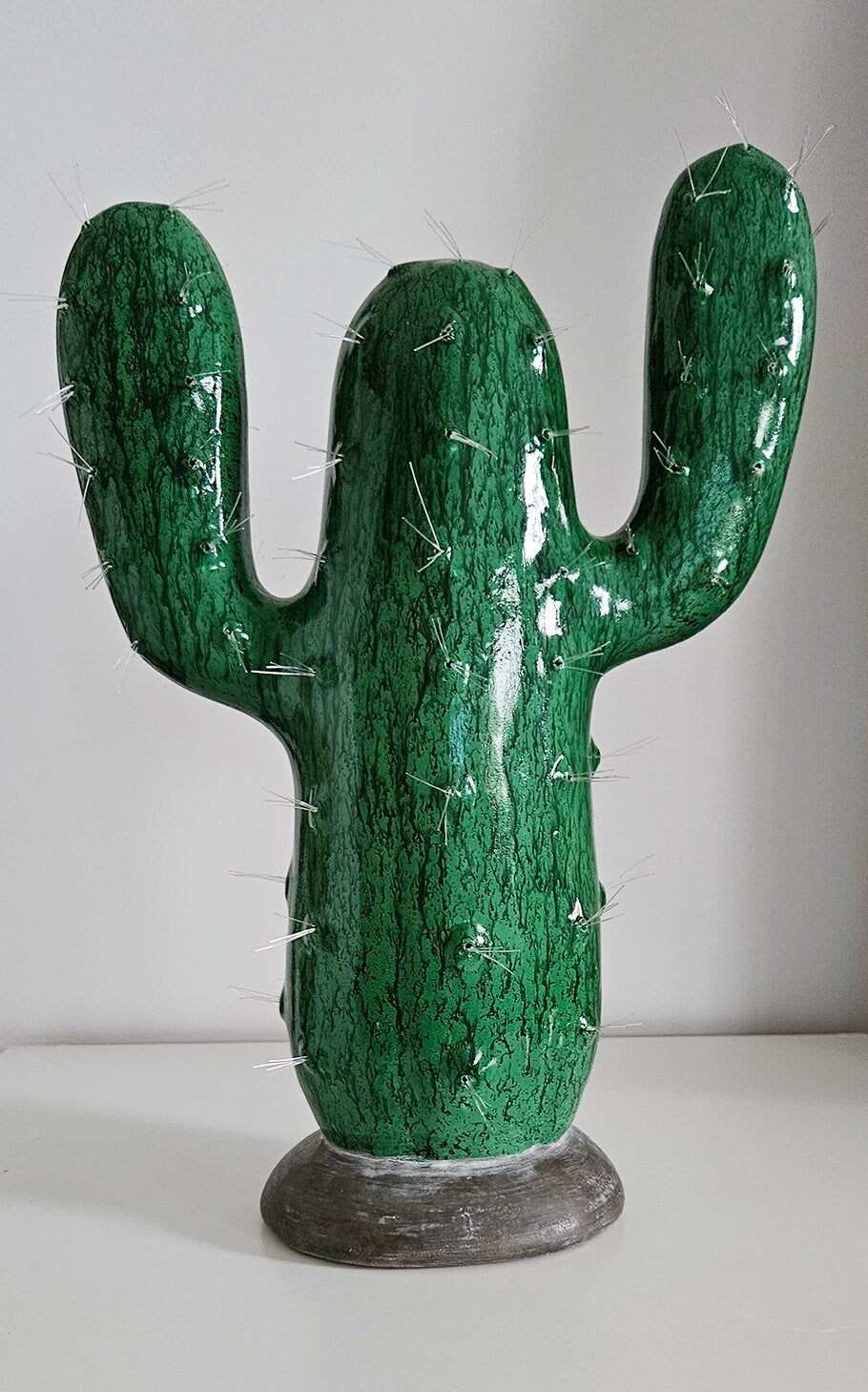 Large Quirky Spiky Cactus Ceramic Sculpture