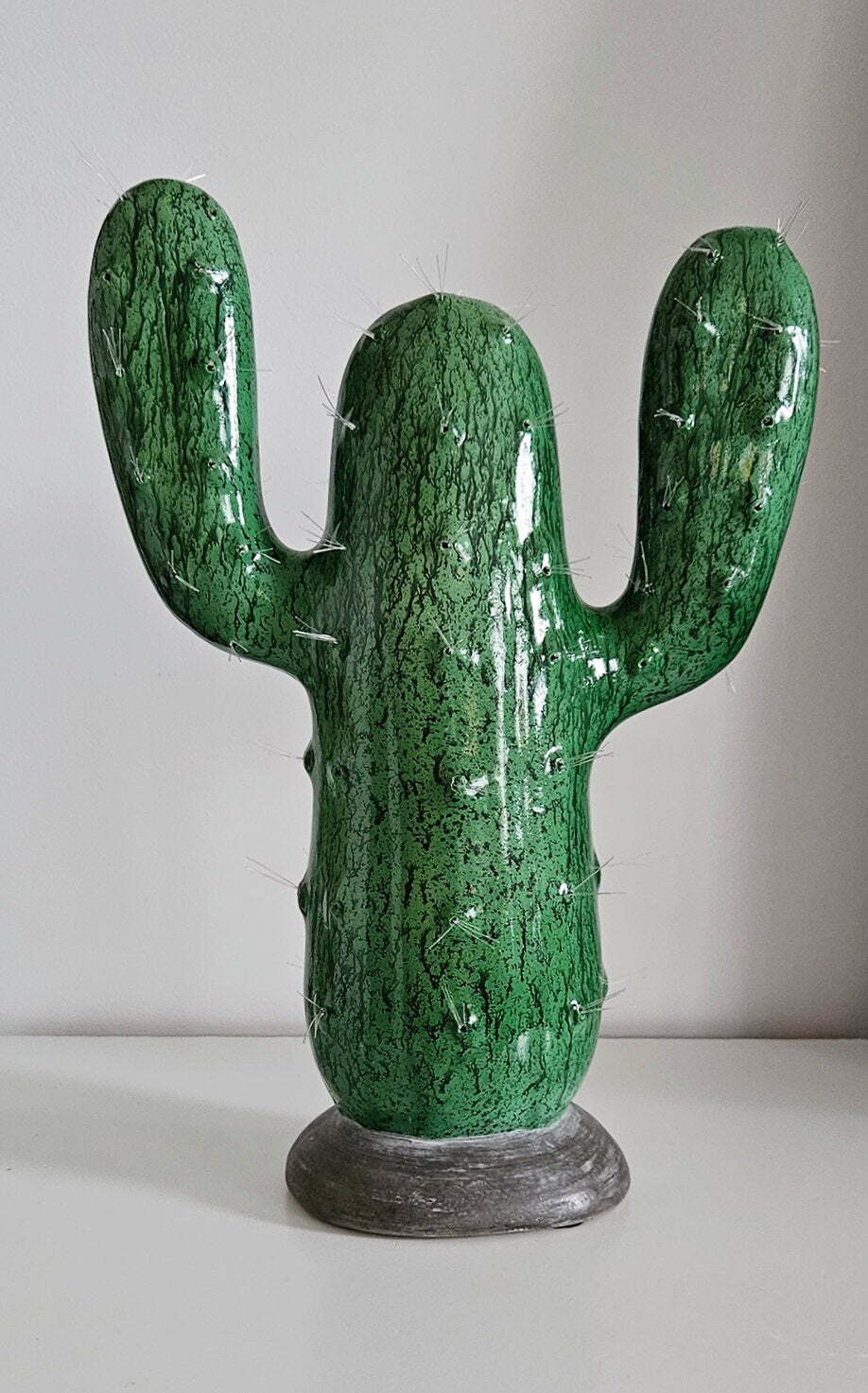 Large Quirky Spiky Cactus Ceramic Sculpture