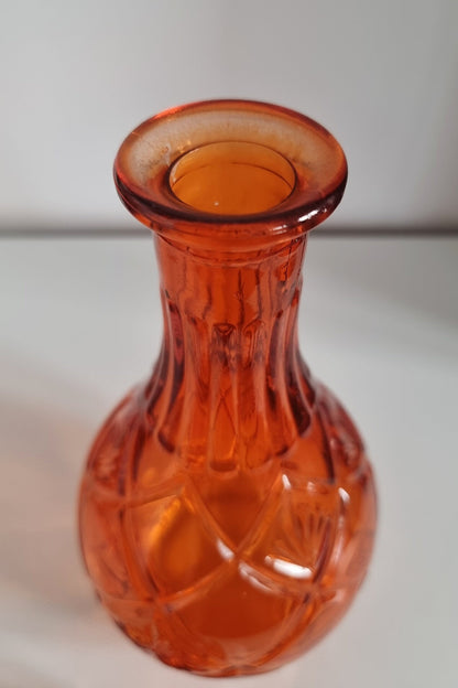 Lovely Decorative Orange Glass Decanter