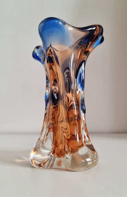 Mid-Century Mstisov 'Niagara' Art Glass Vase Designed By Karel Zemek