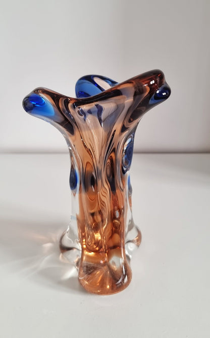 Mid-Century Mstisov 'Niagara' Art Glass Vase Designed By Karel Zemek