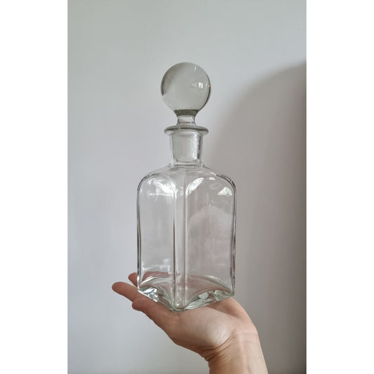 Vintage Glass Decanter With Stopper