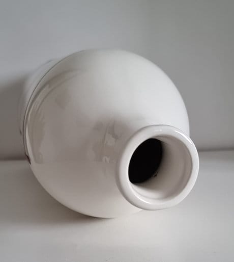 Retro Ceramic Bottle Vase With Lines