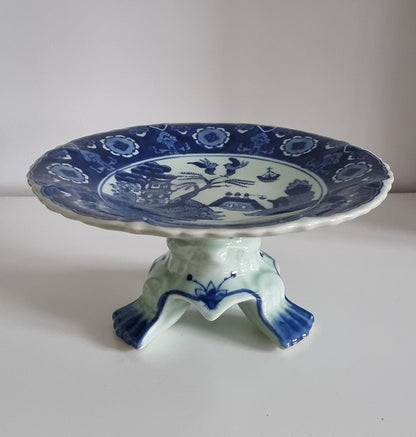 Vintage Chinese Porcelain Footed/Pedestal Plate