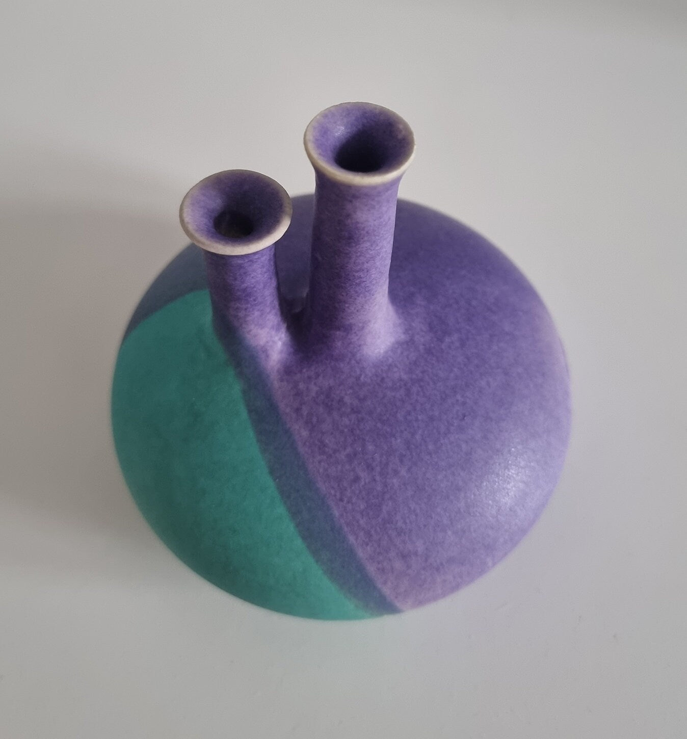 Retro Double Chimney Pottery Small Vase