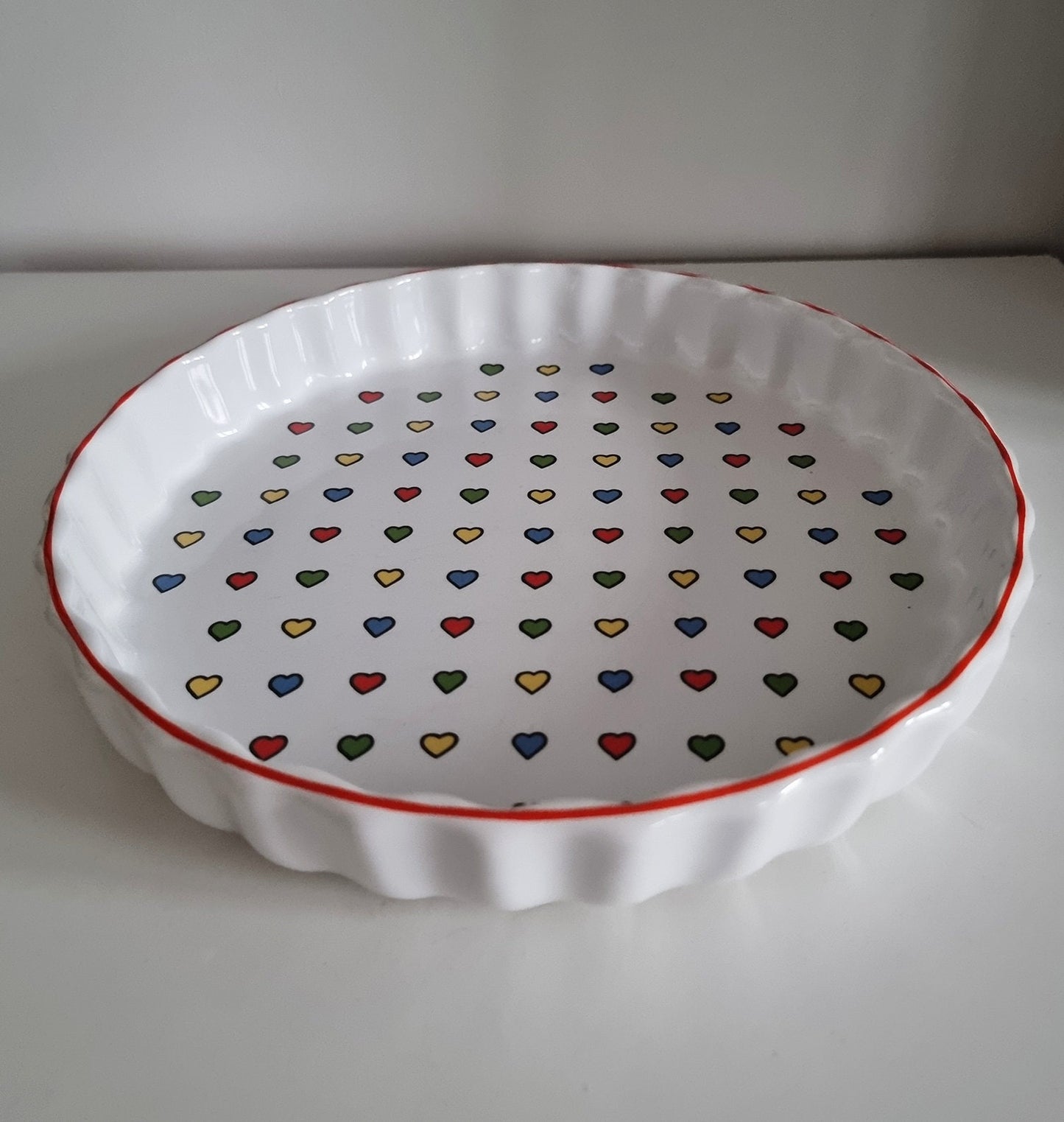 Retro Vintage Heart Design Baking Dish