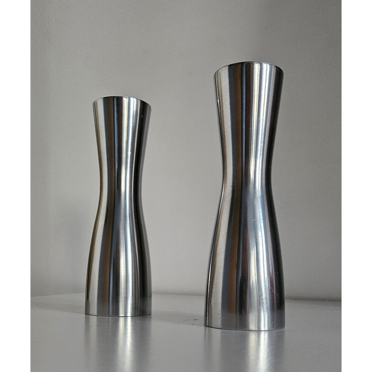 Pair Of Vintage Modernist Candlestick Holders